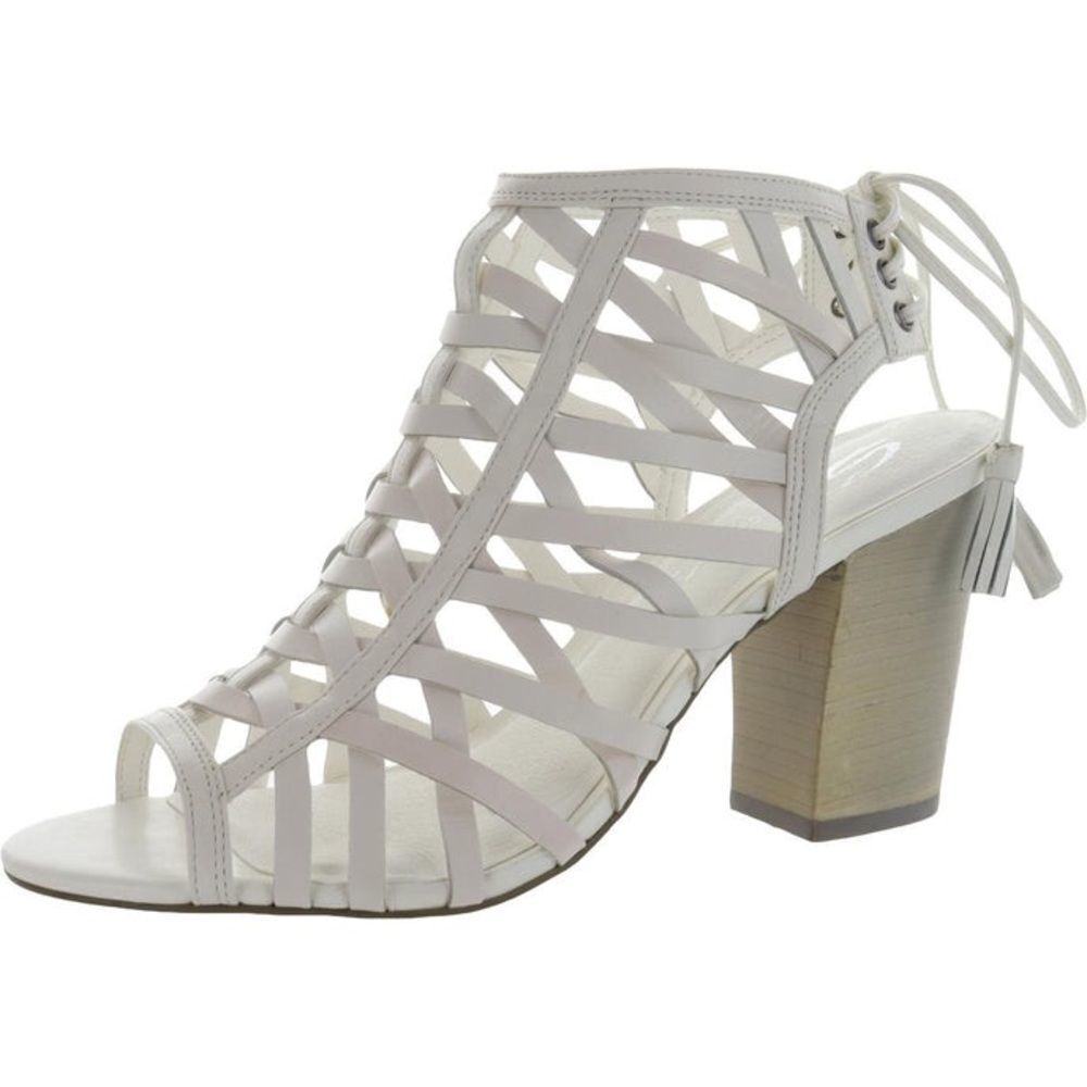 SBICCA MANITOU LEATHER ANKLE STRAP GLADIATOR SANDALS A10